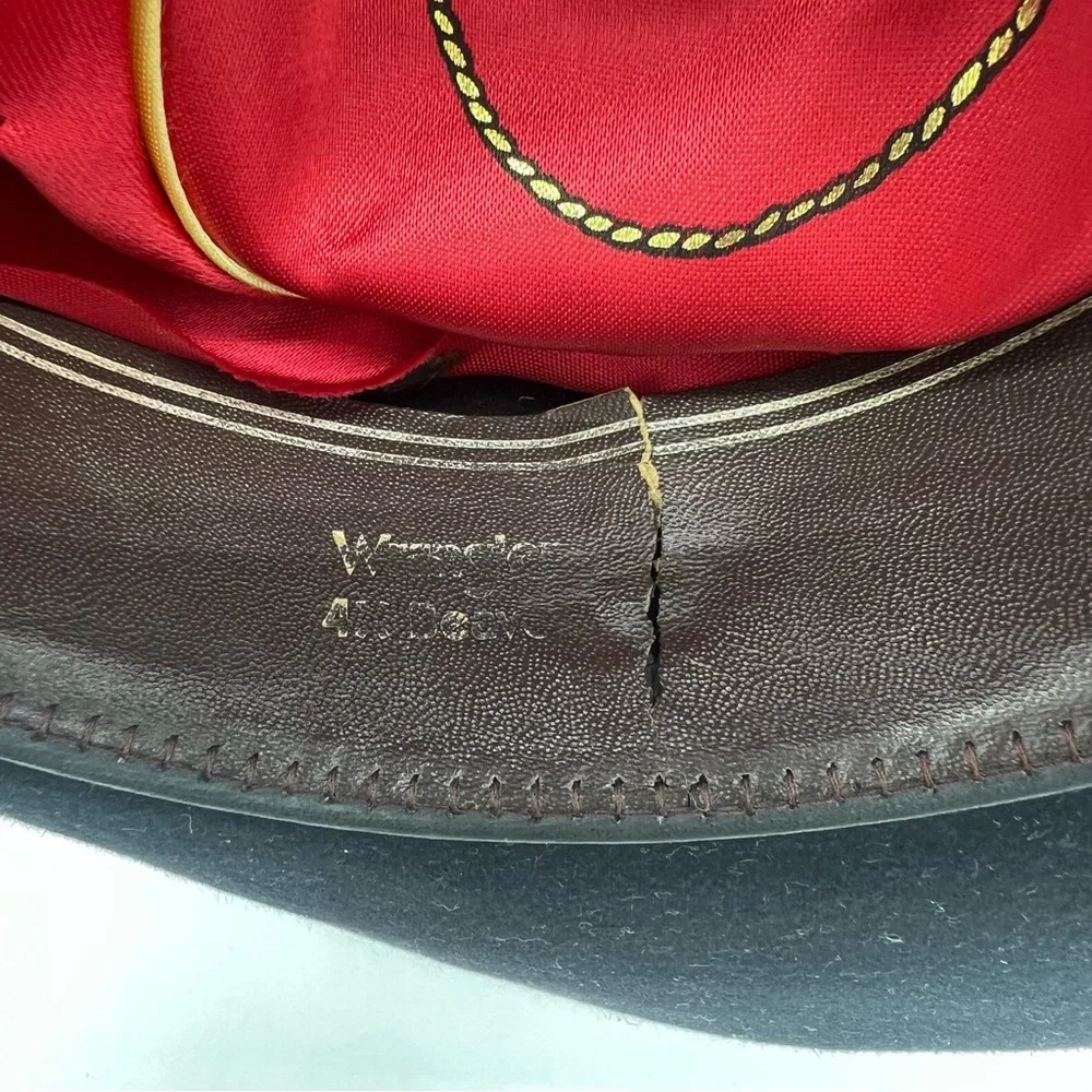 Vintage Wrangler Black Cowboy Hat
